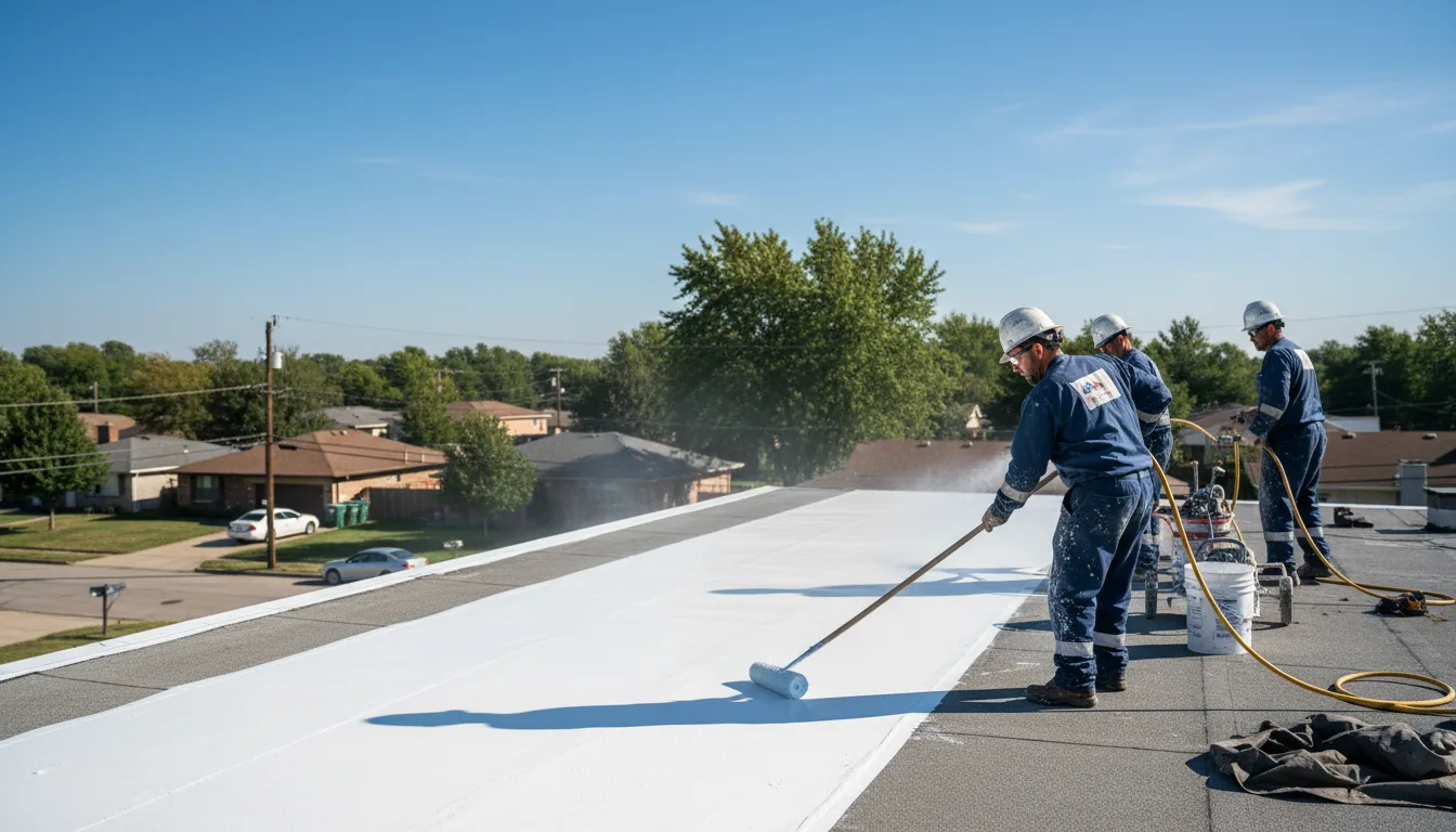 Commercial roof coating in Masury, OH near me